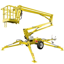 Hydraulic trailer mounted boom man lift platform towable boom lifts for tree work